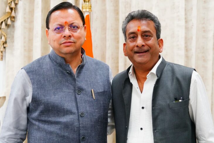 मुख्यमंत्री धामी से अभिनेता हेमंत पांडे की मुलाकात, उत्तराखंड की कला-संस्कृति और फिल्म उद्योग पर हुई चर्चा